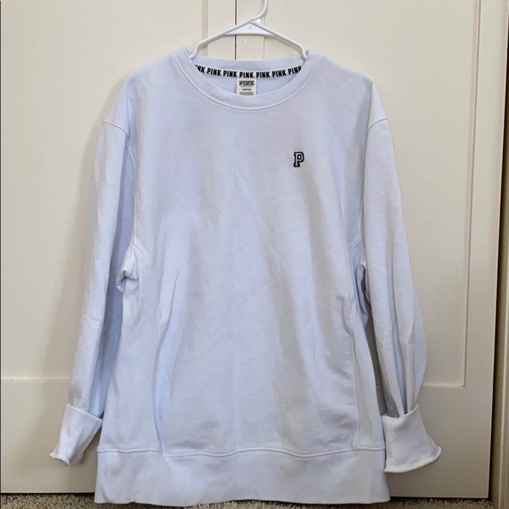 VS PINK white sweatshirt